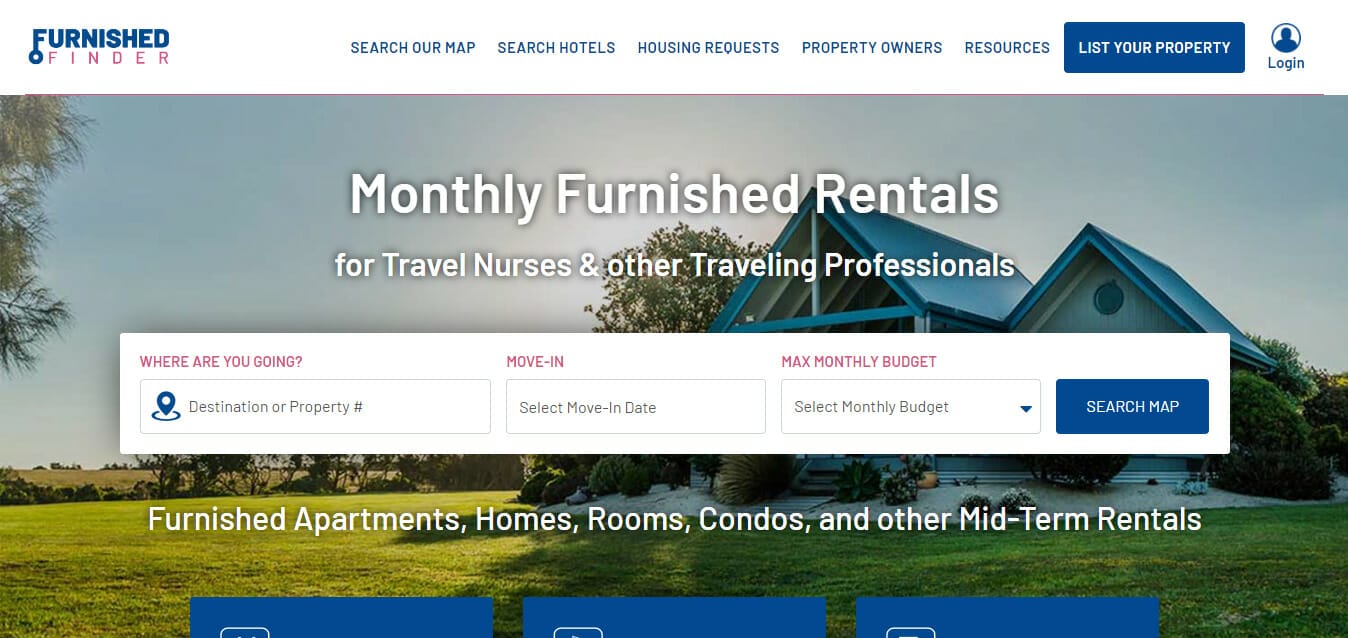 travel nurse housing sites